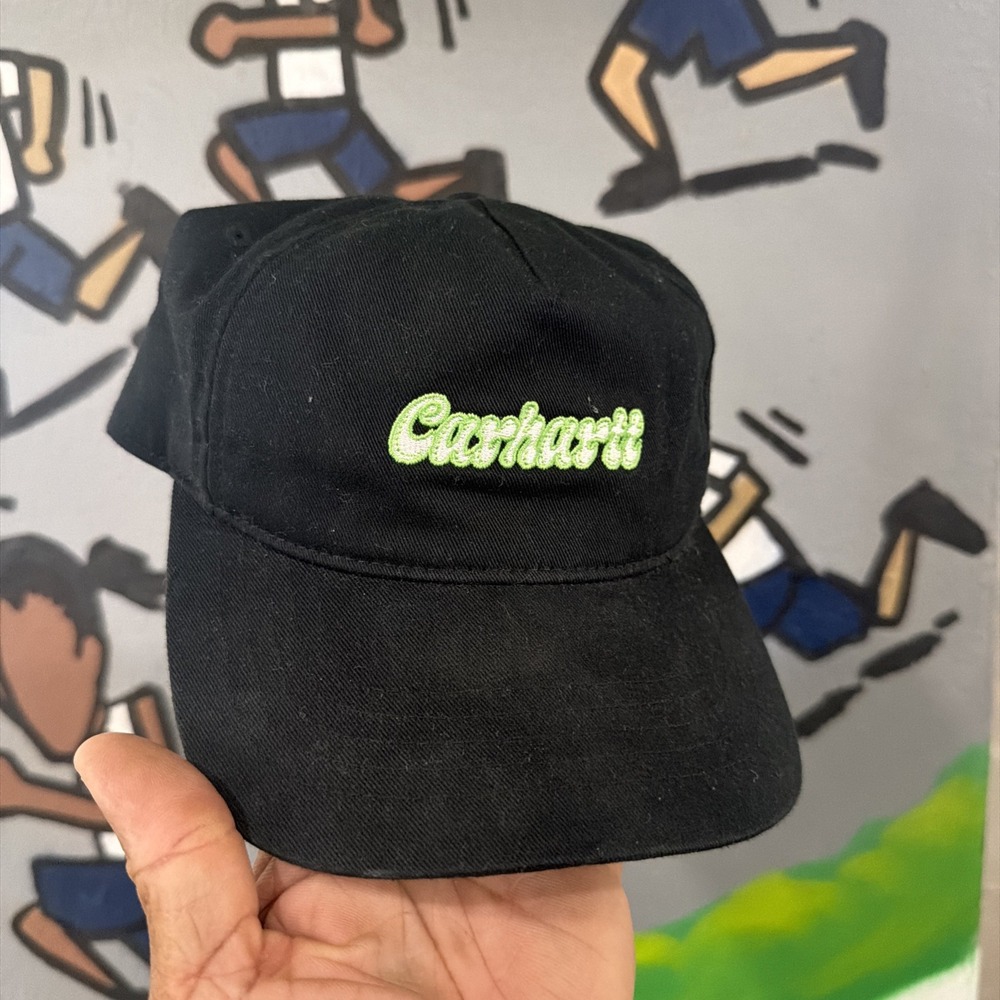 Carhartt WIP Liquid Script Twill Baseball Cap Black OSFA